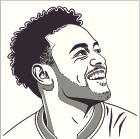 وکتور EPS بازیکن فوتبال نیمار وکتور EPS بازیکن فوتبال نیمار